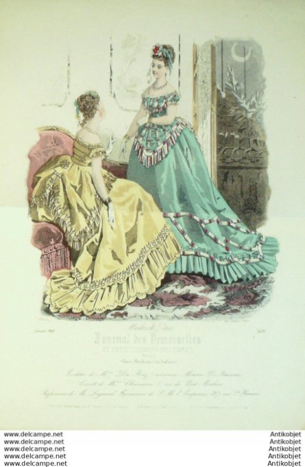 Journal de Demoiselles 1869 # 3678 (Maison Du-Riez) Gd format