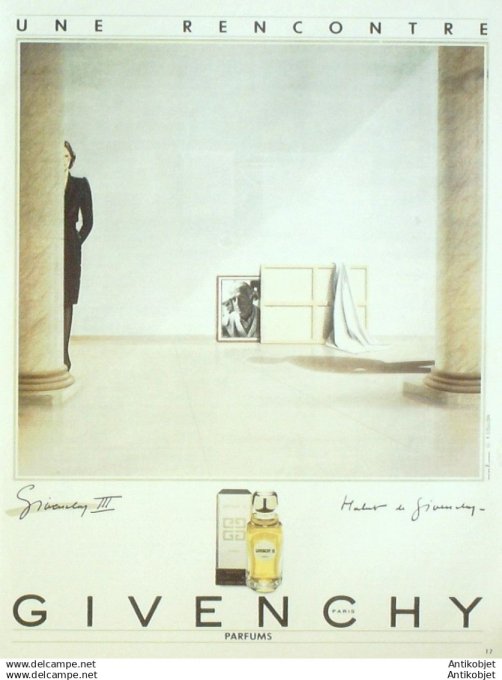 Publicite Cosmetique Givenchy 1988