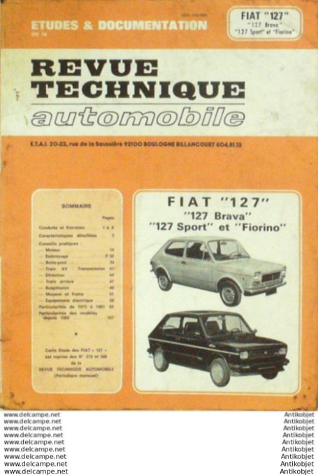R.T Automobile Fiat 127 Brava Fiorino   # 319