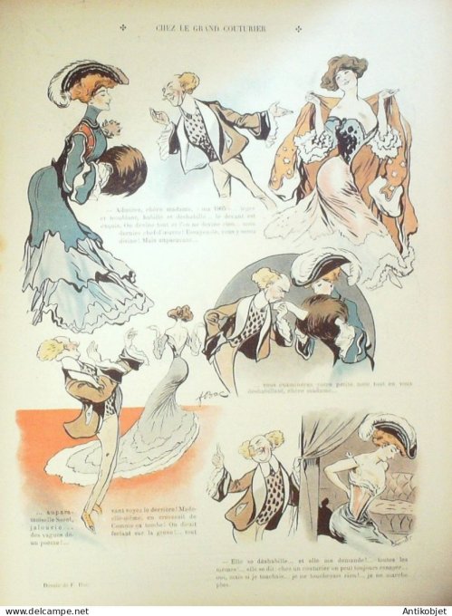 Le Rire 1905-01-14 # 102 Journal humoristique Ed.Originale Betes Anti-Clericales