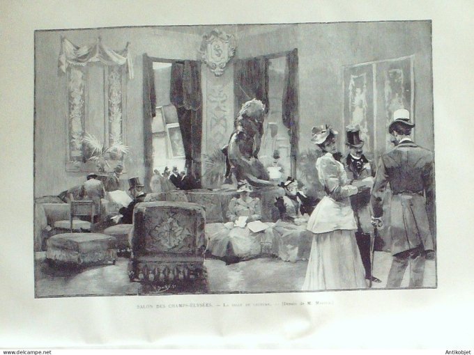 Le Monde illustré 1891 n°1784 Japon Tokio Prince Sanjo Ermenonville (60) Algérie Palestro