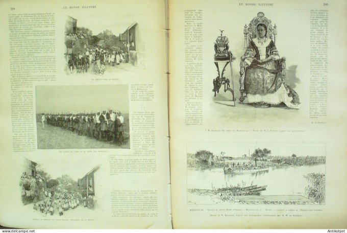 Le Monde illustré 1894 n°1957 Chateaudun (28) Vaujours (93) Madagascar Majunga