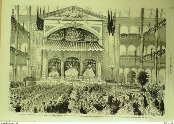 Le Monde illustré 1868 n°588 Le Havre (76) Strasbourg (67) Comores Djombe Fatouma reine Moheli Aime 