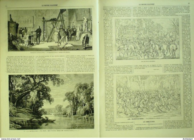 Le Monde illustré 1868 n°588 Le Havre (76) Strasbourg (67) Comores Djombe Fatouma reine Moheli Aime 