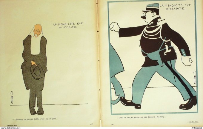 L'Assiette au beurre 1905 # 199 Pensees du ventru Roubille