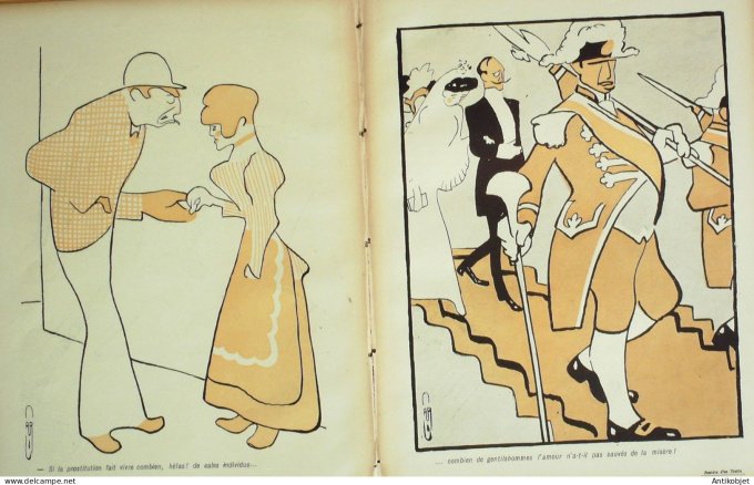 L'Assiette au beurre 1905 # 199 Pensees du ventru Roubille