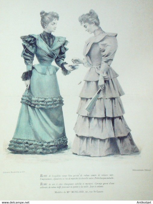 La Mode pratique 1893 # 43 Robes en soie et Bergaline