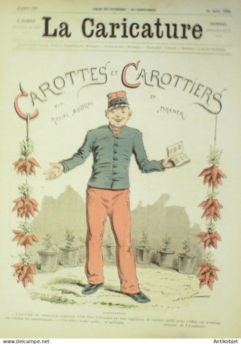 La Caricature 1886 #347 Carottes & Carottiers Aubray Draner Trock