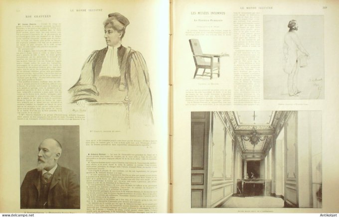 Le Monde illustré 1897 n°2119 Cambodge Pnom-Penh Abyssinie Harrar Ras Makonnen