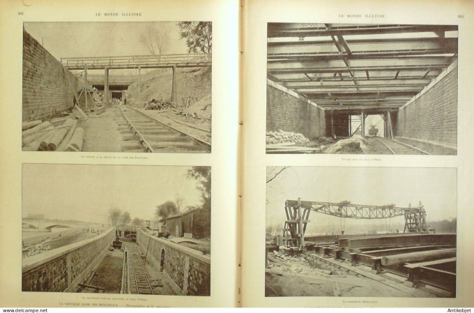 Le Monde illustré 1897 n°2119 Cambodge Pnom-Penh Abyssinie Harrar Ras Makonnen