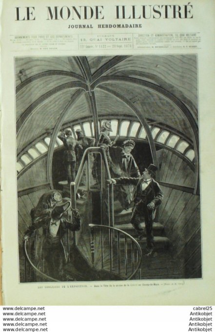 Le Monde illustré 1878 n°1122 Nouvelle Calédonie Noumea Canaques Révolte St Raphael (83) Suisse Bern