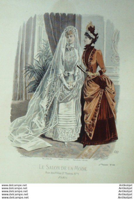 Gravure Mode Salon 1883 #  688 (Old Fashion plate)