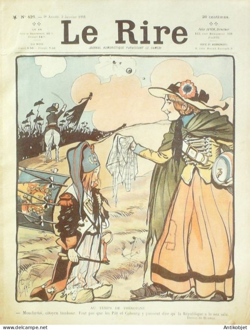 Le Rire 1903-01- 2 # 426 Journal humoristique Ed.Originale Le Champagne au Ministere