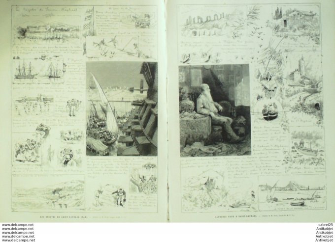 Le Monde illustré 1878 n°1122 Nouvelle Calédonie Noumea Canaques Révolte St Raphael (83) Suisse Bern