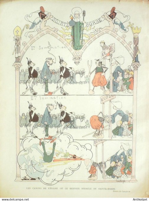 Le Rire 1903-01- 2 # 426 Journal humoristique Ed.Originale Le Champagne au Ministere
