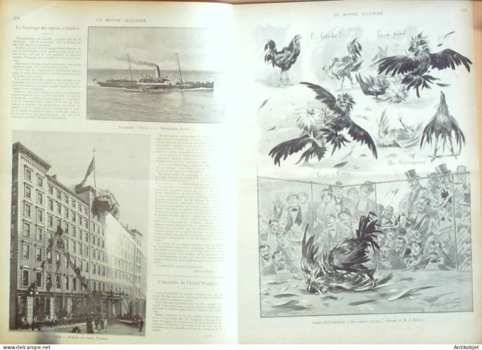 Le Monde illustré 1899 n°2193 Philippines Gujan-Mestras (33) Le Mans (72) Hong Kong New York Windsor