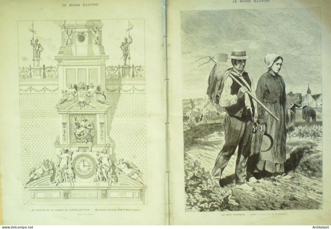 Le Monde illustré 1882 n°1322 Boulogne-sur-Mer (62) Egypte Alexandrie