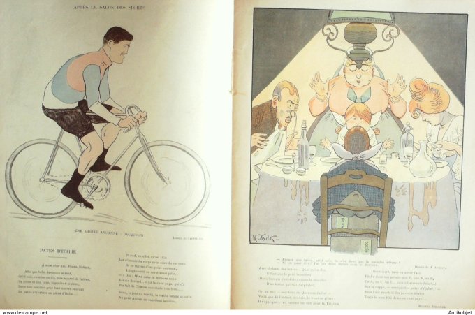 Le Rire 1903-01- 2 # 426 Journal humoristique Ed.Originale Le Champagne au Ministere