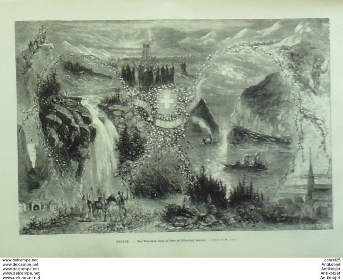 Le Monde illustré 1878 n°1122 Nouvelle Calédonie Noumea Canaques Révolte St Raphael (83) Suisse Bern