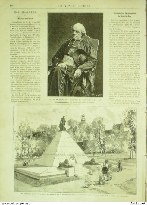 Le Monde illustré 1882 n°1322 Boulogne-sur-Mer (62) Egypte Alexandrie