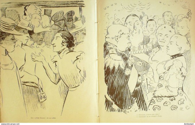 Le Rire 1897-09-18 # 150 Felix 1er chez Nicolas II en Russie par Hermann Paul