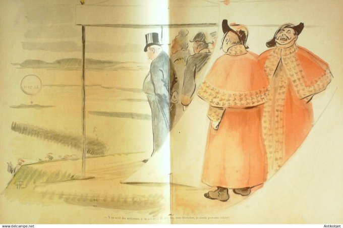 Le Rire 1897-09-18 # 150 Felix 1er chez Nicolas II en Russie par Hermann Paul
