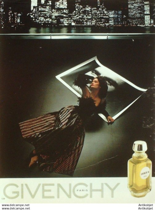 Publicite Cosmetique Givenchy 1985