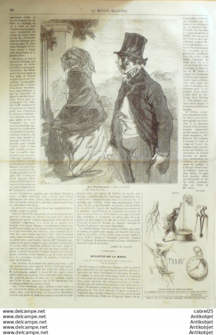 Le Monde illustré 1858 n° 42 Chine Canton Boccaz-Tigris Jumièges (76) Nice St-Vallier (06) Stéphanie