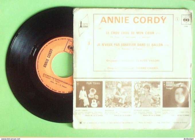 Cordy Annie 45T EP Le chou chou de mon cœur