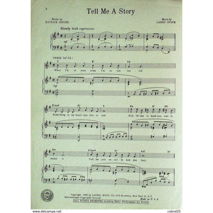 The Ames Brothers Tell Me A Story 1948