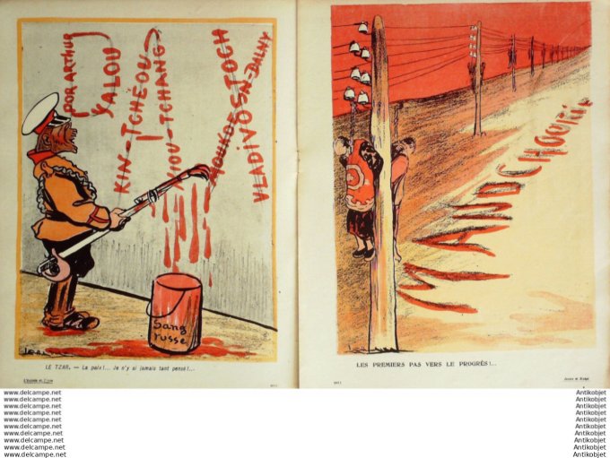 L'Assiette au beurre 1904 # 184 Jaunes & Blancs Camara