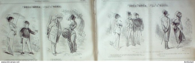 Le Monde illustré 1858 n° 42 Chine Canton Boccaz-Tigris Jumièges (76) Nice St-Vallier (06) Stéphanie