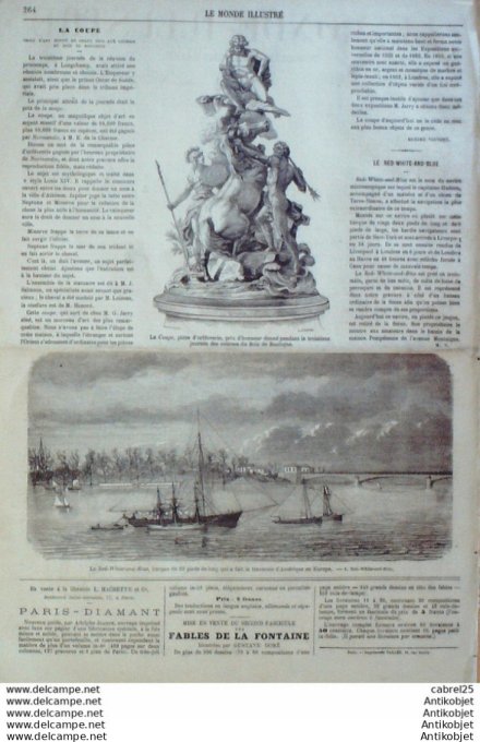 Le Monde illustré 1867 n°524 Luxembourg Italie Florence Expo Suède Cambodge Peam Tem Cofo