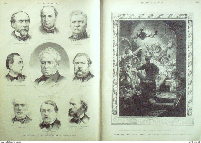 Le Monde illustré 1877 n°1080 Algérie Palais Trocadéro Rome Vatican