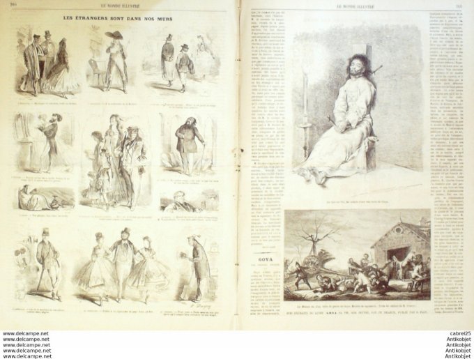 Le Monde illustré 1867 n°524 Luxembourg Italie Florence Expo Suède Cambodge Peam Tem Cofo