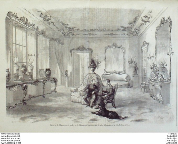 Le Monde illustré 1864 n°395 Villefranche (69) Nice (06) Usa New York Sierra Léone Bramea