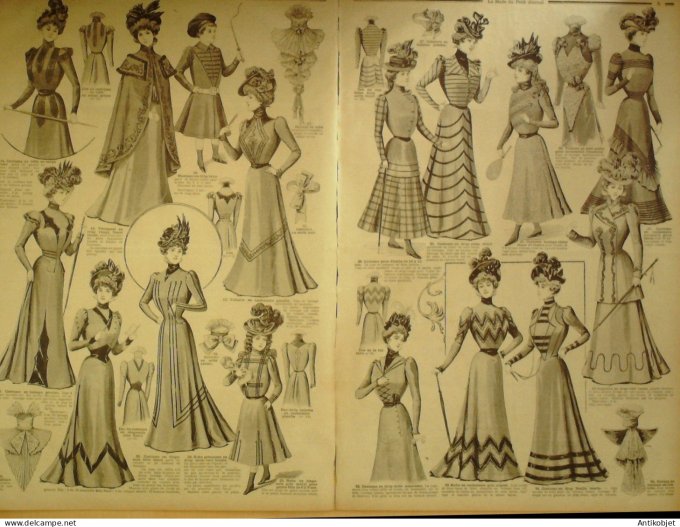 La Mode du Petit journal 1898 n°41 Costume Garçonnet & manteau fillette