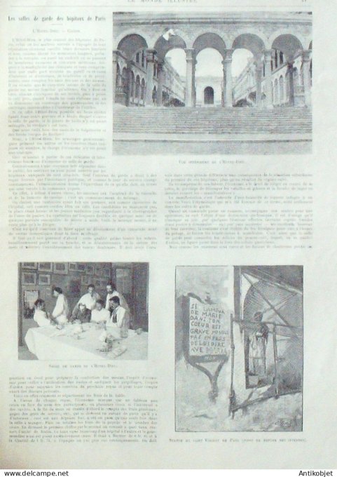 Le Monde illustré 1893 n°1893 Marly-le-Roi (78) Avranches Mont-St-Michel Coutances St-Lô Cherbourg  