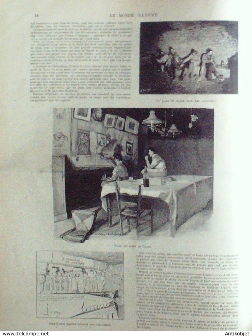 Le Monde illustré 1893 n°1893 Marly-le-Roi (78) Avranches Mont-St-Michel Coutances St-Lô Cherbourg  
