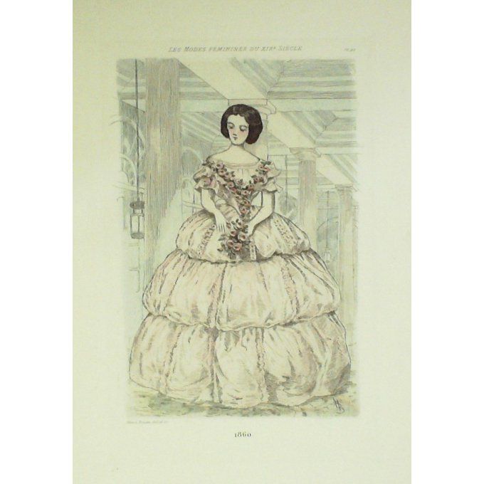 Mode Féminine époque 1860 (H.Boutet)
