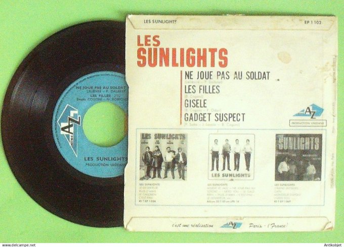 Les Sunlights 45T EP Ne joue pas au soldat 1967