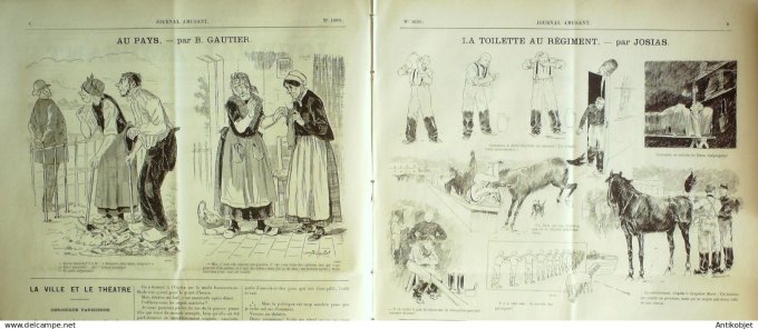 Le Journal Amusant 1889 # 1699 Sauterie de jeunes filles par Stop
