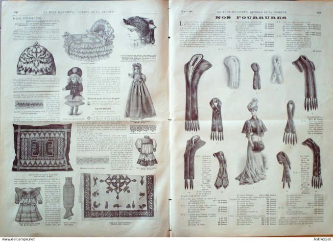 La Mode illustrée journal 1906 n° 44 Costume tailleur