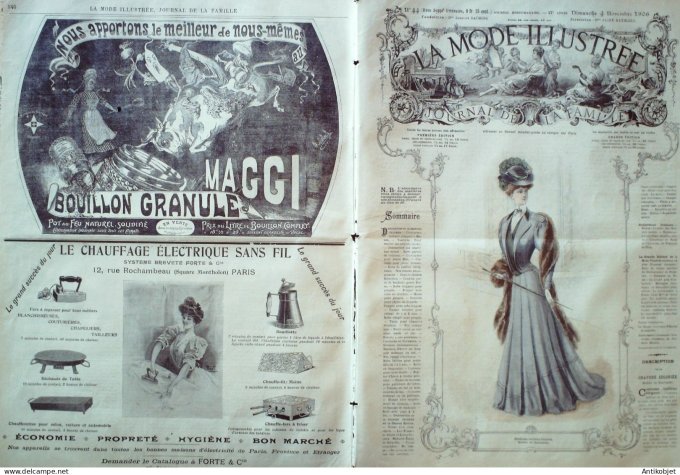 La Mode illustrée journal 1906 n° 44 Costume tailleur