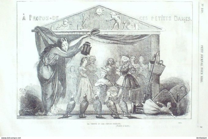 Petit journal pour Rire 1863 # 449 A propos de ces petites Dames Oulevay