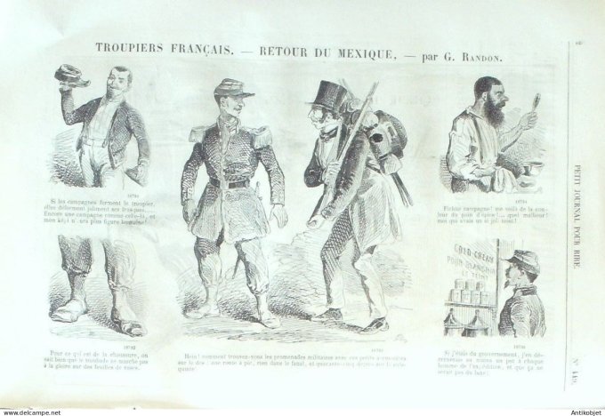 Petit journal pour Rire 1863 # 449 A propos de ces petites Dames Oulevay