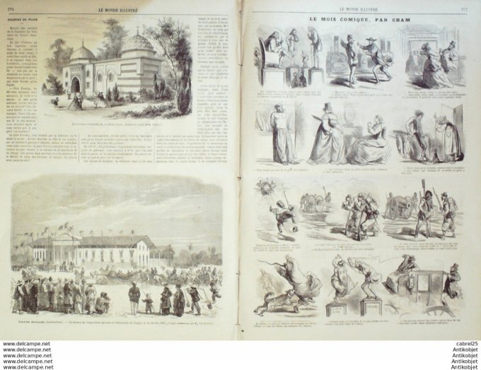 Le Monde illustré 1867 n°525 Buttes Chaumont Angleterre South Eastern Railway Viet Nam Saigon