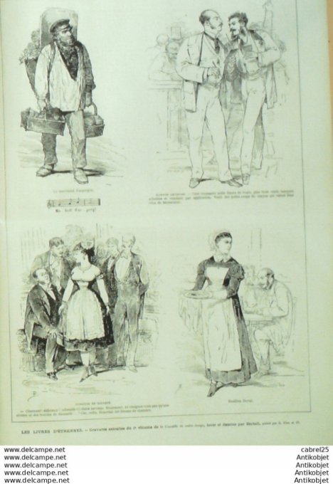 Le Monde illustré 1874 n°923 Lille (59) Belleme (61) Montmartre Fêtes Usa Washburn Opera