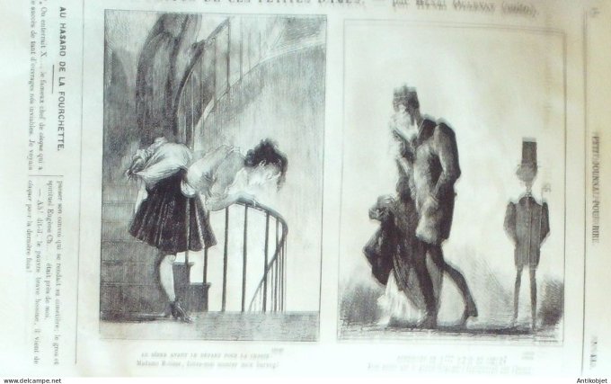 Petit journal pour Rire 1863 # 449 A propos de ces petites Dames Oulevay