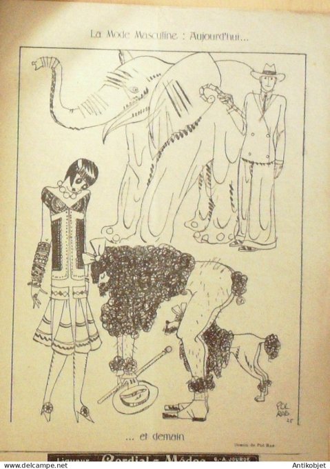 Le Rire 1924-10- 3 # 348 Journal humoristique Ed.Originale Prohibition
